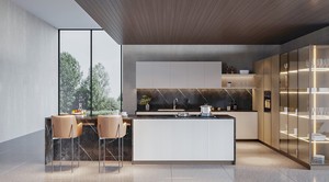 Sistema <span class=keywords><strong>de</strong></span> Almacenamiento <span class=keywords><strong>de</strong></span> <span class=keywords><strong>Cocina</strong></span> <span class=keywords><strong>de</strong></span> Madera <span class=keywords><strong>de</strong></span> Ingeniería con Diseño Personalizado y Isla - Product Image 2
