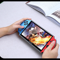 X12 PLUS 7 pouces grand écran Double Joysticks bouton en cristal haut-parleurs intégrés batterie 2500mah Console de jeu vidéo portable