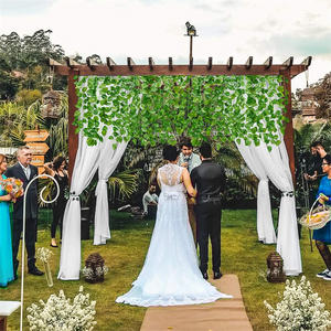 Venta al por mayor <span class=keywords><strong>de</strong></span> plantas artificiales <span class=keywords><strong>de</strong></span> hojas <span class=keywords><strong>de</strong></span> hiedra, <span class=keywords><strong>vid</strong></span> colgante, guirnalda <span class=keywords><strong>de</strong></span> seda verde para la decoración <span class=keywords><strong>de</strong></span> bodas - Product Image 6