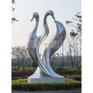 ANW5647 Sculpture d'art personnalisée en acier inoxydable sophistiqué Art déco Texture 304 Mettant en valeur l'excellence artistique pour un anniversaire - Product Image 6