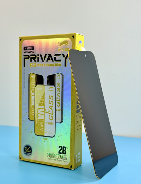 Original ESD IT'S ME OG Glass High-Aluminum Privacy Tempered Glass Screen Protector for iPhone Privacy Screen Film for samsung