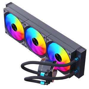 เครื่องทำน้ำเย็นซีพียู AIO 360มม. พัดลมระบายความร้อนด้วยน้ำ3pc LGA1700มนุษย์หิมะสีขาวระบายความร้อนด้วยน้ำ - Product Image 2