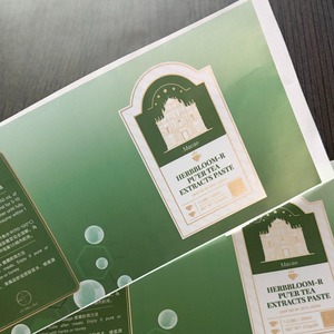 Etiquetas de Regalo y Etiquetas para Empaque de Alimentos con Impresión Plateada Metálica, Pegatinas Autoadhesivas en Blanco con Acabado Impermeable para Recuerdos de Boda - Product Image 3