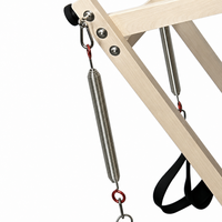 Équipement de studio : Reformer Pilates, Banc de méditation pliable pour yoga et position tête en bas, Chaise d'étirement en bois pour musculation