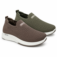 Baskets Homme Flyknit Slip On Neuves 2026 Légères Respirables Plateforme Confortables Sportives Décontractées