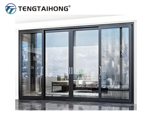 Túi Nhôm Trượt Nội Thất Hệ Thống Cửa Khác Cửa Tiết Kiệm Không Gian Tắm Đôi Kính Cửa Trượt - Product Image 2