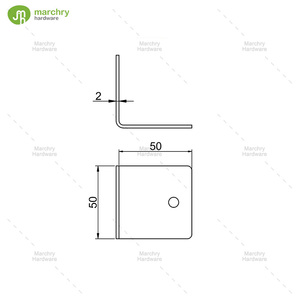 Partition Hardware Stainless Steel Durable L Shape Toilet Partition <b>Panel</b> Bracket - Product Image 2