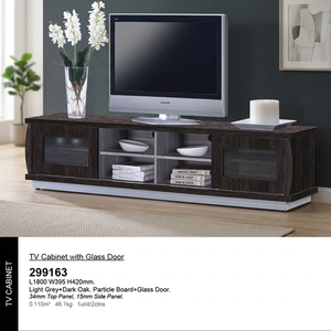 Armario de TV sólido, madera, Metal, pierna, almacenamiento de tablero de partículas moderno, sala de estar, alta durabilidad, 299163, para el hogar, oficina, sala de exposición, Malasia - Product Image 2