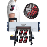 Impresora UV Textil DTF Locor de 70 cm, Impresión de Logotipos en Relieve 3D, Etiquetas para Bolsas, Prendas, Zapatos, Jeans, Camisetas