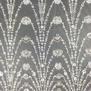 新しい100% ナイロンマルチカラージャカードレース生地女性服生地 - Product Image 3