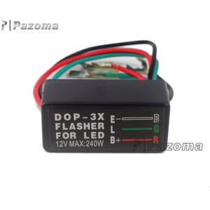 Relé intermitente LED para motocicleta, indicador de Control de señal de luz de giro Universal para Harley Kawasaki Honda <span class=keywords><strong>Suzuki</strong></span> Yamaha - Product Image 4