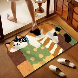 Tapis de salle de bain antidérapant en boue de diatomée, forme extraterrestre, motif animal mignon, absorbant l'eau, résistant à l'usure, <span class=keywords><strong>antibactérien</strong></span>, facile à nettoyer, directement de l'usine - Product Image 4