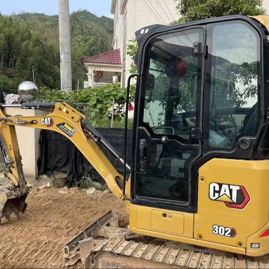 Мини-экскаваторы Cat 302cr Малогабаритный рабочий час 2 т подходит для небольших земляных работ и коммунального строительства