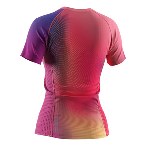 Night Running <b>Neon</b> Print T-<b>Shirt</b> <b>Women</b> Reflective Logo Underarm Ventilation for Summer Race - Product Image 5