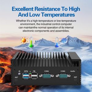 신형 산업용 쿼드코어 5 USB 2 COM N100 팬리스 DDR5 심 카드 슬롯 미니 데스크탑 PC - Product Image 5