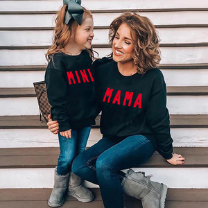 Custom Terry Hoodie Long Sleeve Crewneck Sweatshirts Printing <strong>MINI</strong> Pullover Sweatshirt Mommy and <strong>Me</strong> <strong>Outfits</strong> - Product Image 5