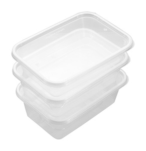 Tiya Rectangular claro grado alimenticio PP contenedores de almacenamiento de plástico 650ml desechable <span class=keywords><strong>Togo</strong></span> Takeaway plástico comida preparación contenedor de alimentos - Product Image 4