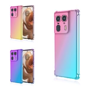 Pour étui Moto Edge 50 Ultra, femmes mignon clair dégradé antichoc coin souple TPU couverture de téléphone portable pour Motorola Moto X50 Ultra - Product Image 1