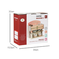Nouvelle maison de jeu en bois interactive pour enfants, boîte à café, jeu de rôle amusant, cuisine, jouet écologique non toxique