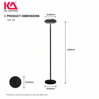 Lampe LED d'angle intelligente KA Smart RGBIC, éclairage tri-zone, contrôle WiFi, télécommande vocale Tuya, design moderne minimaliste pour la décoration de la maison et du bureau
