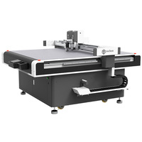 Plotter de corte plano digital 1625, cortador automático de papel, máquina cortadora de cuchillos oscilantes para Cartón, caja de cartón gris
