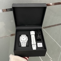 Montres pour hommes personnalisées à grand cadran, ultra-fines, décontractées, en plastique, montres à quartz, coffret cadeau de luxe