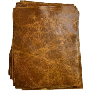 Cuir de vache véritable, texture grainée, couleur unie, matériau pour meubles, brun tan - Product Image 1