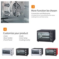 Four électrique miniature de haute qualité 1300W 18L, appareils de cuisine pour gâteaux, sans huile, convection, four électrique