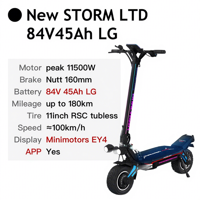 EU Stock 2026 DUALTRON NEW STORM Limited 84V 45AH with Parts
