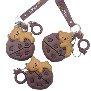 Muestras Gratis - Llaveros de Silicona Personalizados al por Mayor con Forma de Oso, Colgantes 3D de PVC para Bolsos, Llaveros de Niño Jugador de Baloncesto - Product Image 1