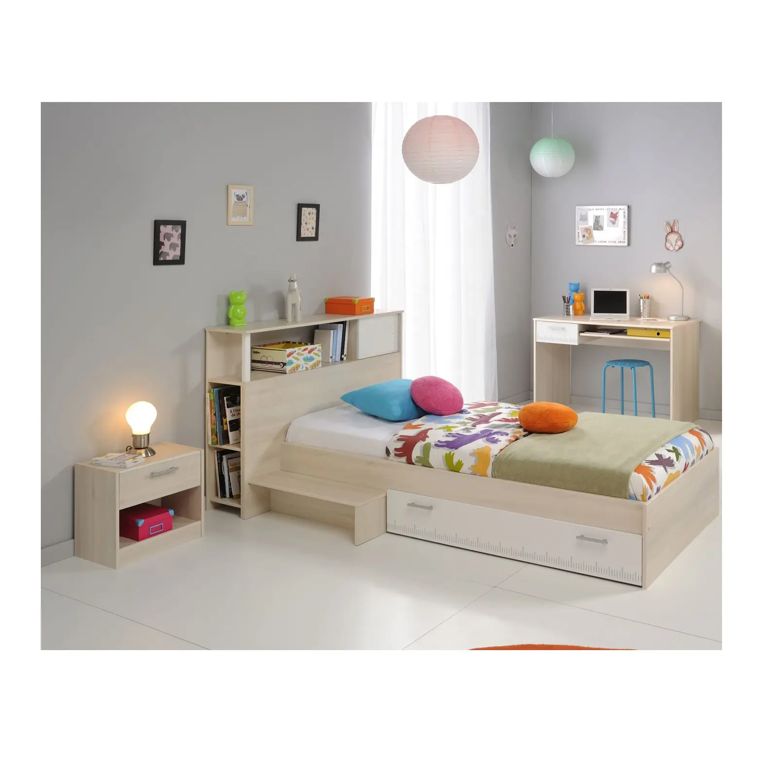 Wirtschaft liches Modedesign Kinderzimmer Set MKAD007 Kindermöbel-Sets Kinder bett