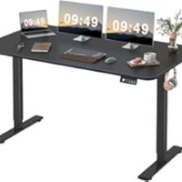 Pieds de bureau ergonomiques multifonctionnels en acier à 3 sections, réglables en hauteur, à double moteur, pour bureau commercial, bureau d'ordinateur moderne