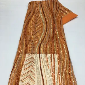 orange beaded silk fabrics white lace beaded with pearls bridal rhinestone and beaded fabric