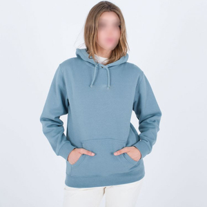Vente en gros de sweats à capuche pour femmes à manches longues, 100% coton, toile, automne-hiver, doublure en polaire douce et chaude, design de logo personnalisé - Product Image 3
