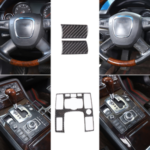 Para 2004 - <span class=keywords><strong>2012</strong></span> <span class=keywords><strong>Audi</strong></span> <span class=keywords><strong>A8</strong></span> Kits de accesorios interiores de coche de fibra de carbono suave pegatinas decorativas - Product Image 5