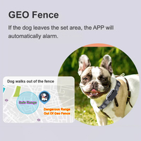 Pelacak GPS Anjing 4G Pet Collar Real Time G58, Tahan Air IP67, Plastik, Baterai 2000mAh, Aplikasi Gratis, Tanpa Berlangganan