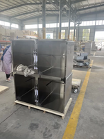 Chambre à oxygène vétérinaire, cage à quatre compartiments, acier inoxydable 304, chauffage infrarouge, boîte moderne pour animaux de compagnie