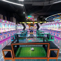 JOY FUNPLAY  Fabrication OEM ODM Banc de jeu de football avec éclairage LED, jeu de football sous table, machine de jeu de football