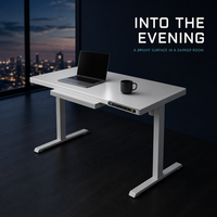 Bureau de jeu AOR, tables de jeu réglables en hauteur, surface en fibre de carbone, structure en métal, montage facile, surface en MDF PVC, vente en gros d'usine