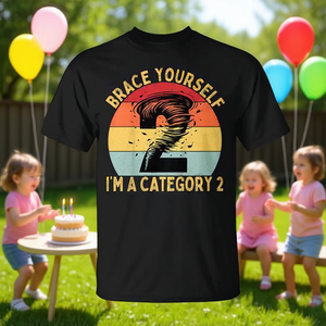 Camiseta infantil con temática de tornado para fiesta de cumpleaños, talla 2T 3T 4T 5T 6T - Product Image 3