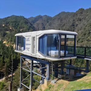 Capsule spatiale Apple Pod au design moderne, mini-maison préfabriquée avec caractéristiques agricoles, présentant une conception de cabane contemporaine - Product Image 4