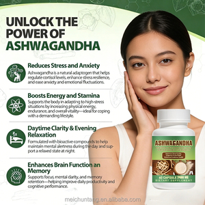 Suplementos de Ashwagandha 2400mg con Pimienta Negra, Vitamina B12 y B6, Máxima Absorción, Alivio del Estrés, Rendimiento Atlético, Cápsulas para Adultos - Product Image 2