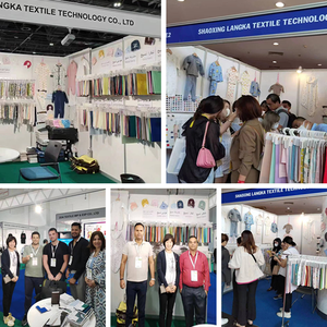 랑카 100% 면사 염색 스트라이프 아기 옷 인터록 니트 아동 잠옷 슬립웨어 항균 원단 - Product Image 6