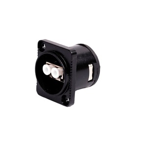 Acoplador de Fibra Óptica LC Dúplex de 2 Núcleos, Conector Tipo D para Montaje en Panel - Product Image 1