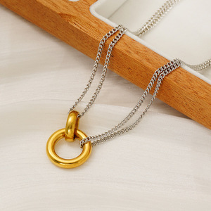 Fashion Layered Necklace With Star Pendant And Photo Locket For Women Gift - Product Image 4