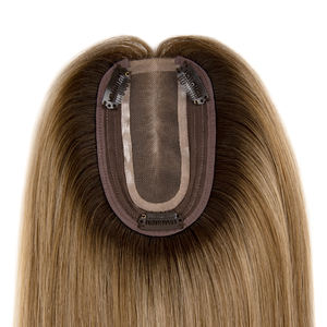 Topper de Cabello Humano Natural para Mujeres Blancas, Mono Lace Toppers - Product Image 3