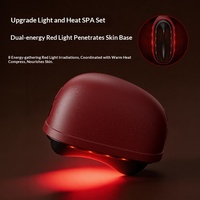 Appareil de beauté à double tête de massage, bâtonnet pour points d'acupuncture oculaires, vibration, lifting du visage, compresse chaude, grattage, chaleur électrique, Gua Sha en pierre Bian