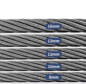 Modern Design Style 13mm Steel Core Hemp Wire Rope for Elevator Tractor <strong>Crane</strong> Parts in Hotels Apartments <strong>Hospitals</strong> - Product Image 1
