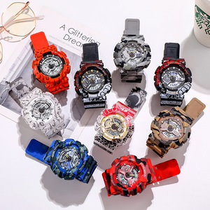 Reloj Digital 3atm para <span class=keywords><strong>Mujer</strong></span>, Reloj Digital Económico, Reloj <span class=keywords><strong>de</strong></span> Acero Inoxidable para <span class=keywords><strong>Mujer</strong></span>, Cristal Plástico Unisex Redondo - Product Image 1