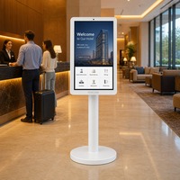 Kiosque interactif tactile de 32 pouces pour guide d'achat, écran tactile blanc pour magasin